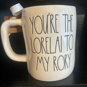 Rae Dunn White Mug with Black Text - "You're the Lorelai to My Rory"